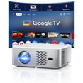 thumbnail image 1 of Proyector CiBest Google TV 4K compatible con 3000 lm con WiFi 6 y BT, 1 of 6