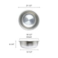 thumbnail image 2 of Excellante 21 1/2" Aluminum basin, comes in each Sink, 2 of 4