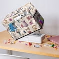 thumbnail image 4 of DAMAI Embroidered Floral Sewing Machine Cover with Storage Pockets, Quilted Dust Proof Protective Case for Most Standard Sewing Machine Foldable Sewing Machine Cover, 4 of 8