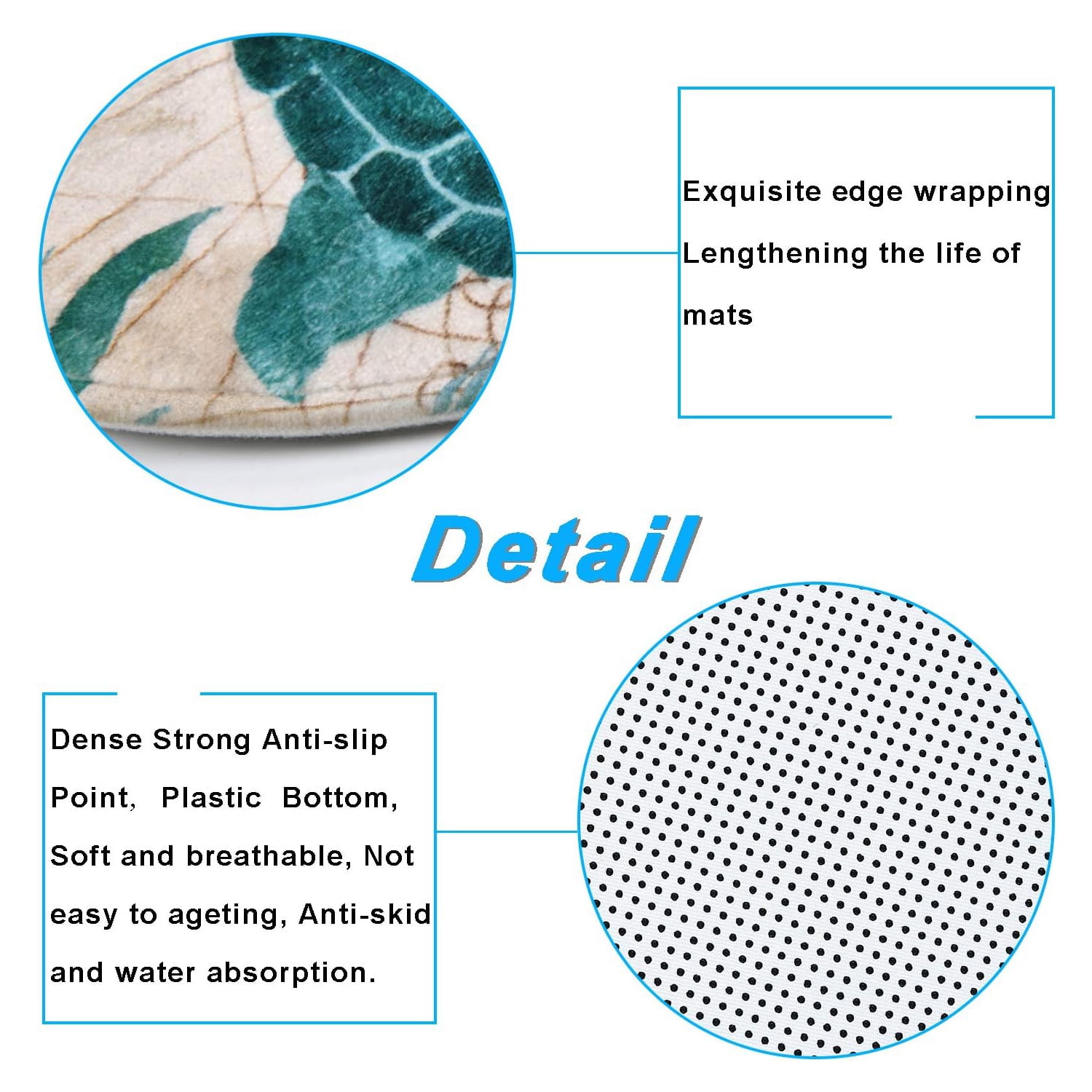 FRAMICS Blue Sea Turtle Shower Curtain Sets with Rugs, 16 Pc Nautical Ocean Bathroom Sets, Waterproof Fabric Bathroom Curtain Decor with Hooks