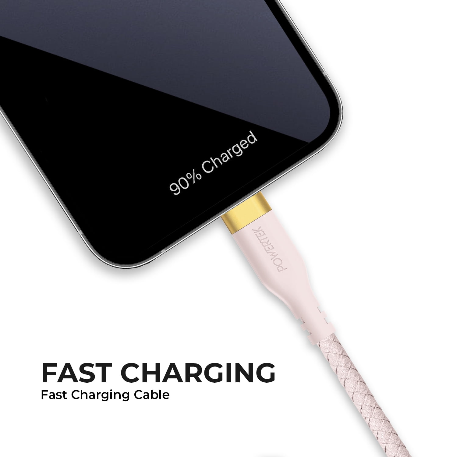 Liquipel Powertek Woven USB-C to USB-C - Pink
