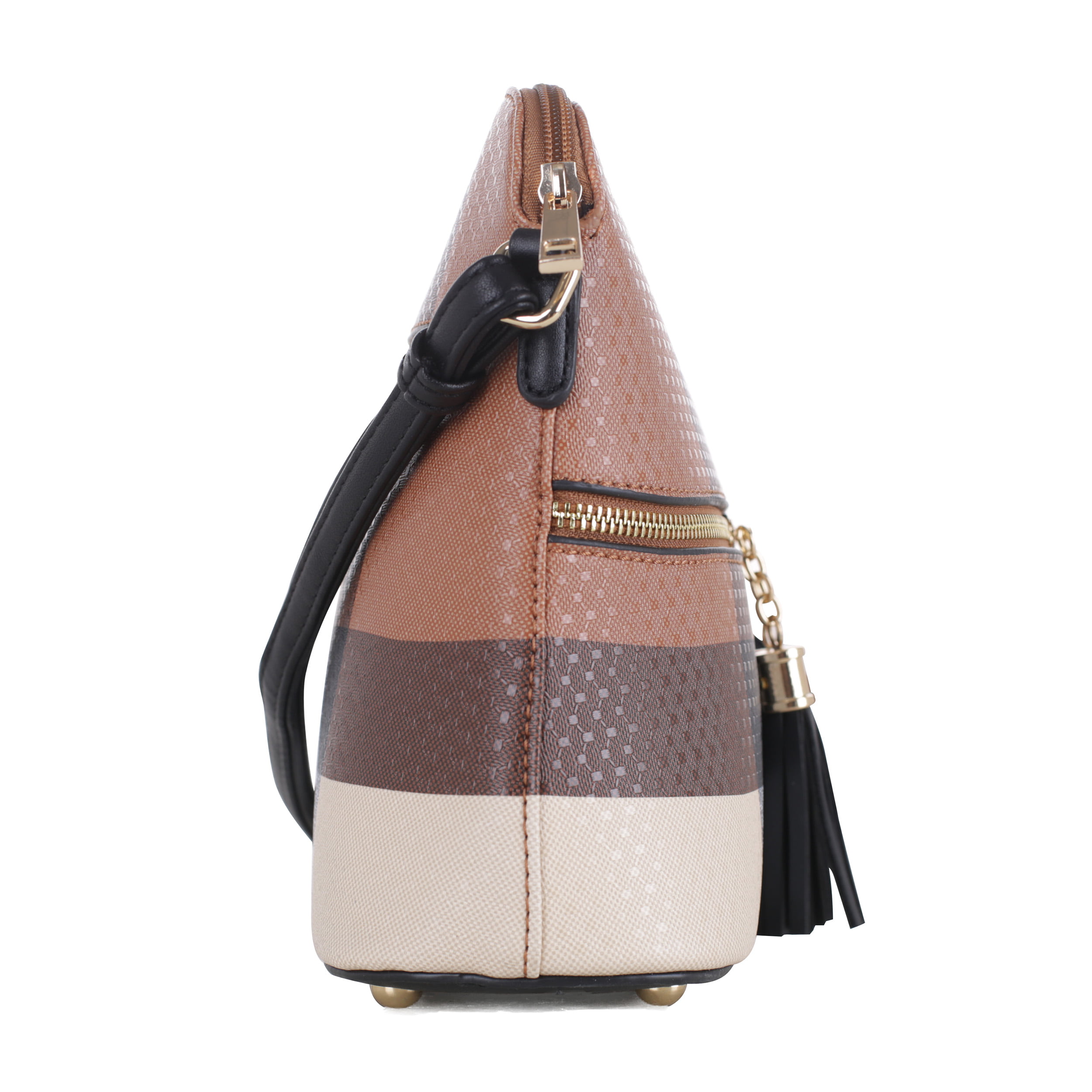 SG SUGU Lightweight Dome Crossbody Bag Shoulder Bag with Animal Skin  Pattern | Tassel Zipper