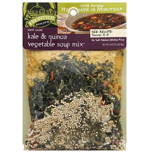 Frontier Soups West Coast Kale & Quinoa Vegetable Soup Mix, 4.25 oz, (Pack of 8) by