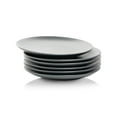 thumbnail image 4 of 10 Strawberry Street Wazee Matte 8.25" Coupe Salad Plate, Set of 6, Charcoal Gray, 4 of 4