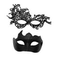 thumbnail image 4 of Abbraccia Masquerade Couple Set Cosplay Costume Accessories Halloween for Stage Performance Musical Party Night Club Dress up Black, 4 of 10