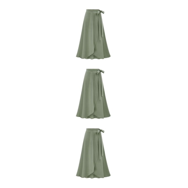 Jumpingount maxi negra sólida sofisticada y sexy para mujeres adultas negra midi larga Faldas Mujeres ArmyGreen 4XL 1 Type1 NO1