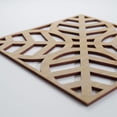 thumbnail image 5 of Ekena Millwork 11 3/8"W x 11 3/8"H x 1/4"T Small Garland Decorative Fretwork Wood Wall Panels, Hickory, 5 of 18