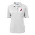 thumbnail image 2 of Women's Cutter & Buck White Utah Utes Team Virtue Eco Pique Recycled Polo, 2 of 3