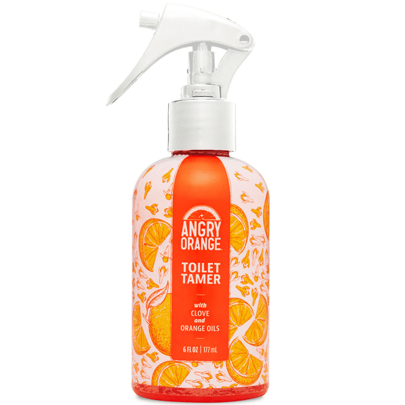 ANGRY ORANGE Toilet Tamer Bathroom Spray - Citrus Orange Spice - 6 oz