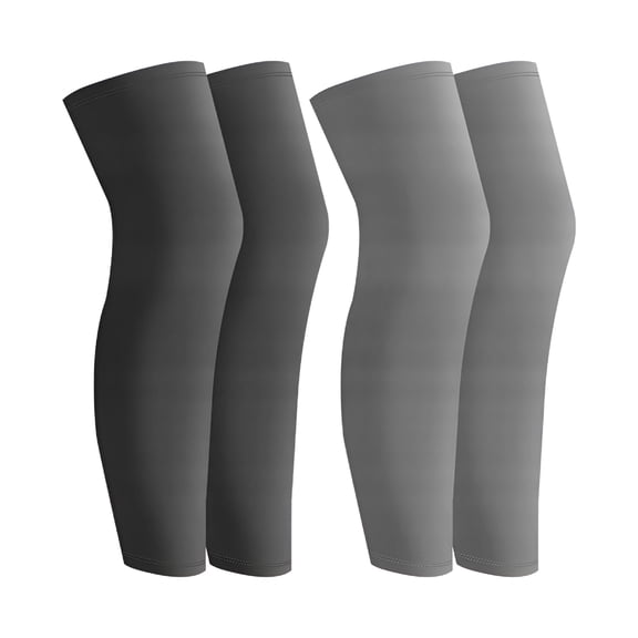 TELOLY 2Pairs Compression Leg Sleeves for Men Women,Full Leg Compression Sleeve UV Protection,Compression Leg Sleeve