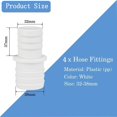 thumbnail image 2 of 4pcs Hose Adapter 32mm to 38mm, Swimming Pool Hose Connection Kit, 2 of 5