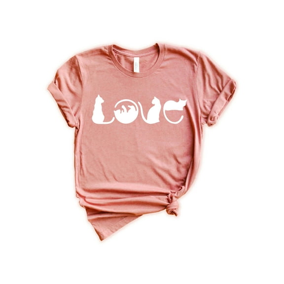 Valentine's Day T-Shirt, Cat Love T-Shirt, Cats Valentine T-Shirt, Valentine's Day Shirts For Mom, Unisex T-Shirt
