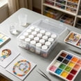 thumbnail image 7 of UYUH Small Bead Organizer Box Mini Clear Plastic Storage Containers , Ideal Craft Case for Beads, Jewelry Making, Nail Art, Diamond Painting Small Parts Craft Storage Box,6.93*6.93*2.44in, 7 of 7