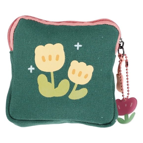 GOOHOCHY Bolsa portátil para guardar tampones, compresas, artículos pequeños y monedero.