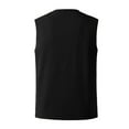 thumbnail image 4 of Palato Mens T Shirts,Men's Fashion Drawstring Solid Color Cotton And Linen Sleeveless T-shirt Tops, 4 of 5