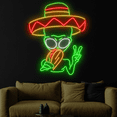 thumbnail image 2 of Craftnamesign Alien Eating Tacos Neon Sign, Cinco De Mayo Wall Art, Tacos Wall Art, 2 of 5