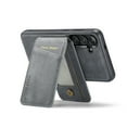 thumbnail image 4 of Dteck 2 in 1 Detachable for Samsung Galaxy S23 Case Wallet with Card Holder Faux Leather Men Women RFID Blocking Wireless Charging Cover,gray, 4 of 6