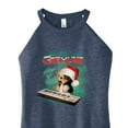 thumbnail image 3 of Gremlins - Holiday Gizmo Plays Keyboard - Juniors High Neck Tank Top, 3 of 5