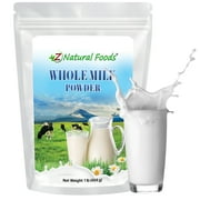 Powdered Whole Milk, Nutrient Rich Milk Powder With Longest Shelf Life For Stress Relief, No Refrigeration Required, Perfect For Cooking, Baking, Tea, & Coffee, Gluten Free, Non-GMO, 1 Lb