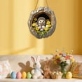 thumbnail image 4 of 1pcs Easter Rabbit Hanging Door Sign Rabbit Hole Wooden Wall Decor, Easter Festive Wooden Hanging for Indoor Outdoor Home Party & Classroom Decoration, 4 of 7