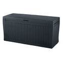 Keter Comfy 71-Gallon All Weather Resin Deck Box (Anthracite Gray)