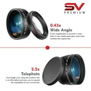 Canon EOS R50 Mirrorless Camera with RF-S 18-45mm + 55-210mm Lens + 2 Pack SanDisk 128GB Memory Card + Case + Wide Angle + SV Premium Accessory Bundle