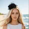 thumbnail image 2 of Unique Bargains 1 Pc Headband Flower Feathers Hair Accessories for Women Black, 2 of 5