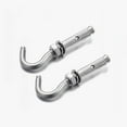 thumbnail image 4 of Expansion Screw Bolts,Fixings Plugs,Bolt Sleeve,Anchor Bolts,Screws Nuts, Expansion Screws Hooks M6 M8 M10 M12 304 Stainless Steel Eye Bolt Open Anchor Hook for Basket Ceiling Fan Hanging (Length :, 4 of 5