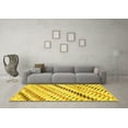 thumbnail image 3 of Ahgly Company Machine Washable Indoor Rectangle Abstract Yellow Modern Area Rugs, 2' x 3', 3 of 4