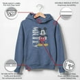 thumbnail image 3 of Boy's Mickey & Friends '90s Mickey Mouse Distressed  Pull Over Hoodie Navy Blue Heather Large, 3 of 9