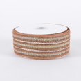 thumbnail image 2 of Chocolate - Laser Metallic Mesh Ribbon - ( 4 Inch x 25 Yards ), 2 of 2