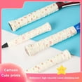 thumbnail image 4 of Pink Floral Gradient PU Racket Grip Tape 47.24 Inch Anti-Slip Sweat-Absorbent for Badminton Tennis and Fishing Rods, 4 of 8