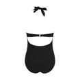thumbnail image 7 of Quealent Maternity Cutout One Piece Swimsuit Twist Front Criss-Cross Bathing Suit High Waisted Pregnancy Swimwear Black for Size XL, 7 of 7