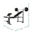 thumbnail image 2 of Banco de Ejercicio con Pesas Athletic Works MTDP-1007P-1WMX Gris, 2 of 3