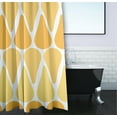 thumbnail image 3 of Simply Daisy 70" W x 73" H Watermelon Seeds Geometric Print Polyester Shower Curtain, Yellow, 3 of 3