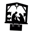 thumbnail image 4 of Adorno Estatua de Jesús Sagrada Familia Figura Coleccionable Decoración de Mesa para el Hogar Estilo negro A, 4 of 9