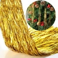 thumbnail image 3 of HXRH Gold Christmas Tinsel Strands 19.6 inch Metallic Christmas Tree Icicle Tinsel Foil Fringes Festivals Hanging Decorations Home Holiday Birthday Wedding Anniversary Party Supplies 3000 Pcs, 3 of 6