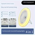 thumbnail image 2 of Multifunctional Camping Fan with LED Light, USB Rechargeable Ceiling Tent Fan, Super Quiet Energy-Saving, Strong Airflow & Long Endurance, Portable Hanging Fan for Home Outdoor Emergency Use, 2 of 6