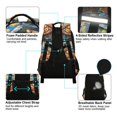 thumbnail image 4 of FORMRS Unisex Backpack Elementary School Travel Bookbag with Reflective Stripes, Starry Pizza, 4 of 7
