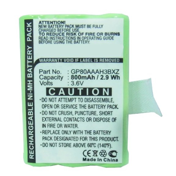 Batteries N Accessories BNA-WB-H407 Cordless Phones Battery - Ni-MH, 3.6V, 800 mAh, Ultra High Capacity Battery - Replacement for Clarity GP80AAAH3BXZ Battery