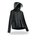 thumbnail image 2 of Htigea Women's UPF 50+ Sun Protection Jacket Lightweight Cool UV Shirt Rash Guard Long Sleeve Tops with Hoodie Brim Thumb Hole Pockets Black,2XL, 2 of 6