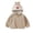 A Beige, variant on HAOTAGS Boys Girls Zip Up Fleece Jacket(1-7), Fall Winter Hooded Outerwear Jacket with Pockets Beige 6-7Years