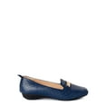 thumbnail image 2 of Victoria K Women’s Greek Key Buckle Wedge Slip-On Moccasins, 2 of 7