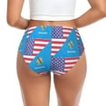 thumbnail image 2 of Women's America Oklahoma Flag Hipster Underwear 3D printed Bikini Panties Briefs X-Small, 2 of 6