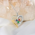 thumbnail image 4 of Personalized Name Necklace with Birthstone - Custom Jewelry for Women, Mother’s Day Gifts, Mom & Daughter Necklace, Engraved Heart Charm, Mother's Keepsake Gift, Perfect for Wife or Her, 4 of 13