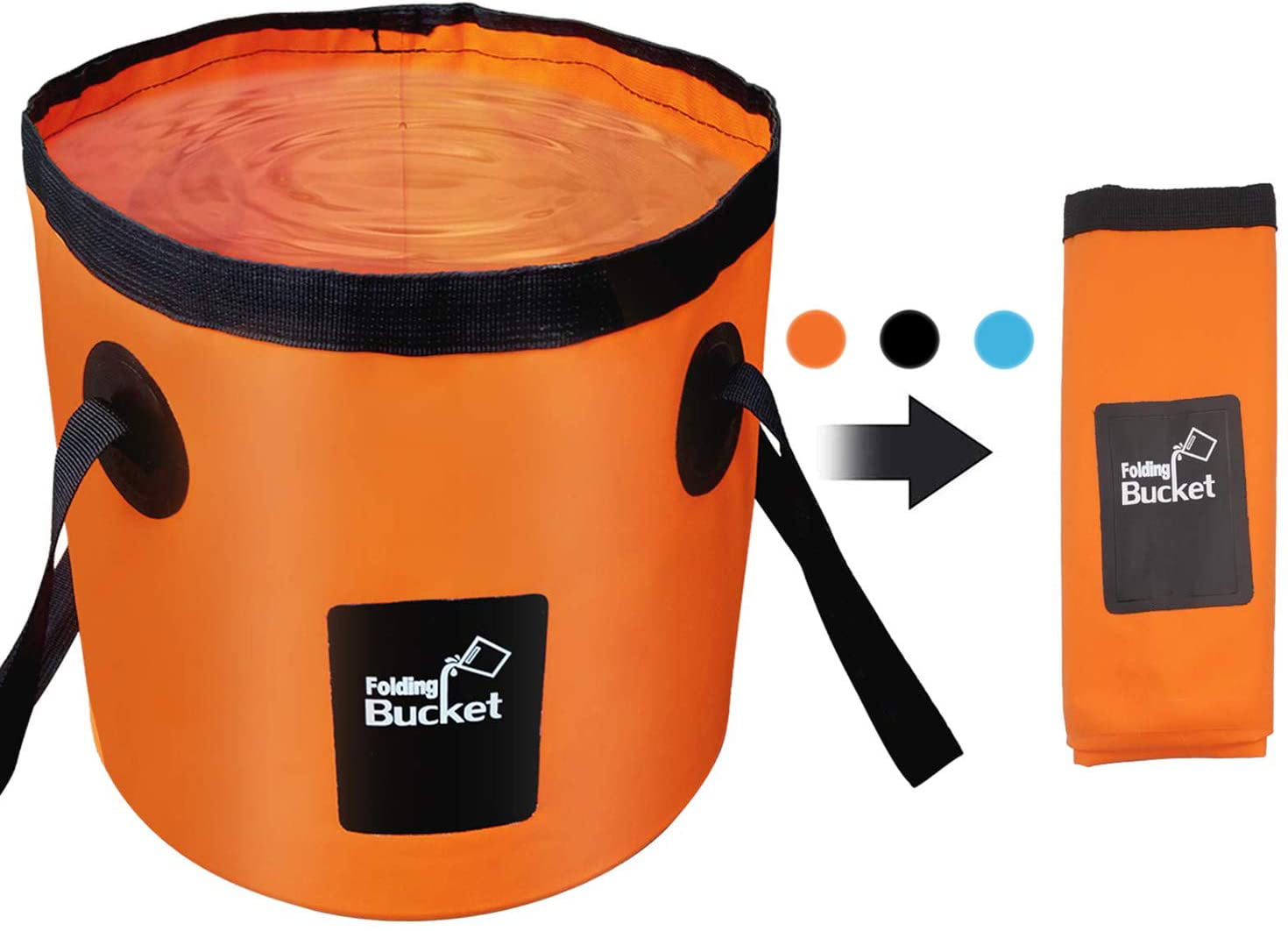 Collapsible Bucket Portable Folding Buckets Water Basin Container Hiking Camping 
