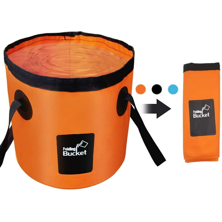  Folding Bucket Foldable Water Bucket Foldable Bucket  Collapsible Folding Water Bucket Lightweight Cleaning Buckets for Household  use Plastic Collapsible Bucket with Cover pp Basket : Automotive