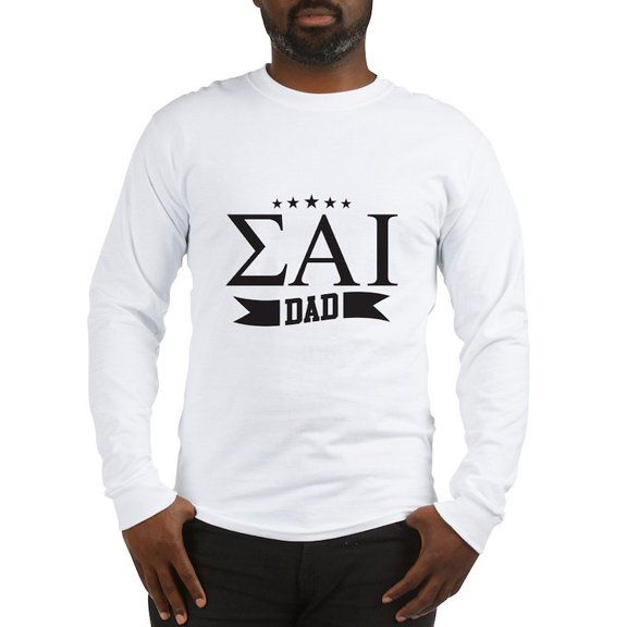 CafePress - Sigma Alpha Iota Dad Greek Letters Long Sleeve T Shirt - Unisex Cotton Long Sleeve T-Shirt