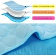 thumbnail image 3 of Dog Cooling Mat, Pet Dog Self Cooling Pad, Ice Silk Washable Summer Cool Mat for Cats, Kennels, Crates and Beds (XX-Large 59''×40'', Blue), 3 of 5