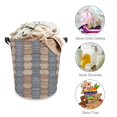 thumbnail image 5 of Facannap Fabric Texture Pattern Dirty Clothes Basket Oxford Cloth for College Dorms Clothes Storage Bucket Toy Organizer for Toys Clothes Organization Gift Basket One size, 5 of 6
